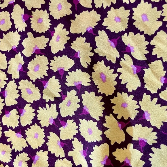 Kate Spade Sunny Bloom Daisy Midi Skirt Yellow‎ / Brown - Size 00 - Picture 5 of 5